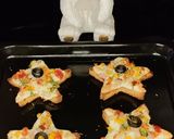 A picture of step 2 of Kids special star pizza.