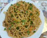 A picture of step 6 of Chicken Spaghetti.