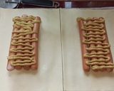 Hamis hot dog leveles tésztában recept fázis 4 fotója