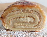 Foto del paso 34 de la receta: Bracito de crema de praliné de avellanas y compota de caqui cubierto de yema quemada (sin gluten)
