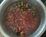A picture of step 1 of Biryani dal makhani raita platter.