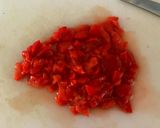 Foto del paso 5 de la receta: Quiche de jamón queso y pimiento rojo