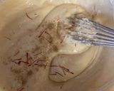 A picture of step 1 of Rasmalai Tres Leches cake.