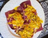 Foto del paso 7 de la receta: Ravioles de remolacha, rellenos de pollo y verduras