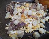 ชะอมวุ้นเส้นผัดไข่ลูกชิ้นปลา วิธีทำสูตร 3 รูป