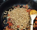 A picture of step 5 of Butternut squash, lentil and chorizo casserole.