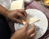 A picture of step 2 of Pig in a blankets Homemade chicken puffs.
