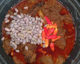 Foto langkah ke 7 dari resep Rendang Daging Sapi Kacang Merah Cabe Rawit.
