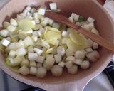 A picture of step 2 of Tagliolini with Asparagus Cream, Scallops, and Bottarga.