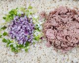 Foto del paso 3 de la receta: 🐰Huevo de Pascua salado 🐰Receta viral #3 🐰Ensalada de atún, verdeo y arroz parboil🐰