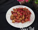 A picture of step 3 of Cashew Apples with Sumac.