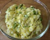 A picture of step 4 of Lauki ka raita.
