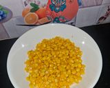A picture of step 1 of Crispy masala Corn 🌽.