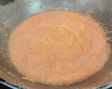 A picture of step 5 of Kesari Sheera.