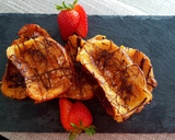 Foto del paso 5 de la receta: Torrijas de leche🥛, azúcar quemada y chocolate🍫al horno