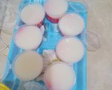 Foto langkah ke 8 dari resep Puding Susu Kedelai Merah Putih.