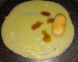 รูปขั้นตอนการทำที่ 3 ของ ขนมโตเกียวนุ่มไส้เค็ม | Pancake Rolls with Sausage