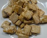 A picture of step 3 of Cashew Tofu (or Chicken).