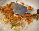 A picture of step 1 of Rice & beans.