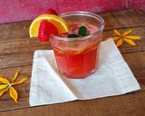 Foto del paso 8 de la receta: Bebida de fresa tropical🍓🍊🍋