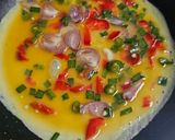 Foto langkah ke 3 dari resep Telur dadar paprika.