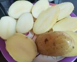 A picture of step 2 of Maggi stuffed jacket potatoes.