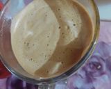 A picture of step 7 of French toast with creamy coffee.