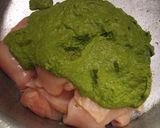 A picture of step 1 of Chicken Cafreal.