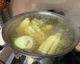 A picture of step 1 of Quick and Easy Sautéed Giant Corn.