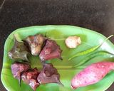 A picture of step 2 of Buckwheat Kasha with water chestnut.