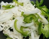 A picture of step 2 of Mexican avocado cheese taco.