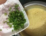 A picture of step 1 of Besan chilla.