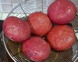 Foto langkah ke 7 dari resep Donat Ubi Ungu.