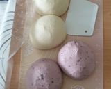 Foto langkah ke 2 dari resep Swirl Loaf Bread - roti tawar ubi ungu 2 motif.