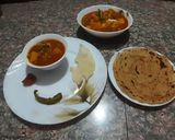A picture of step 5 of Matar paneer.