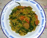 Foto langkah ke 9 dari resep Tumis mie kangkung.