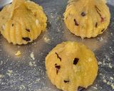 A picture of step 3 of Shahi Kesariya Coconut Mawa Modak.