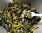 A picture of step 4 of Leek Sabji.