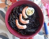Foto del paso 5 de la receta: Spaghetti con Salsa Negra y Langostinos
