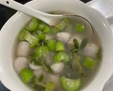 Hình bước làm 2 của món Canh chay khoai sọ mướp