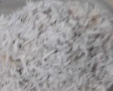 A picture of step 1 of Gond barfi or khakra chatpata.