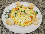Tortilla con zanahoria y muzzarella