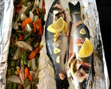 Foto del paso 5 de la receta: Lubinas al horno con verduritas