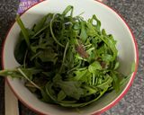 A picture of step 1 of Chicken rocket salad with sweet chilli dressing.