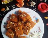 A picture of step 6 of Mohan burfi.