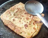 मिक्स वेज चीज़ी पराठा पिज़्ज़ा स्टाइल (mix veg cheese paratha recipe in Hindi) रेसिपी चरण 4 फोटो