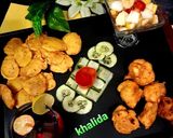 A picture of step 5 of Cauliflower and Potatoes pakoras.