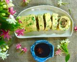 Hình bước làm 4 của món Trứng cuộn tôm thịt