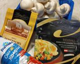 Gombás cukkini tagliatelle, sajtos cukkini lepénnyel. Low carb recept fázis 1 fotója
