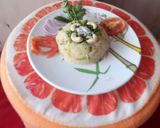 A picture of step 7 of Rava Upma.